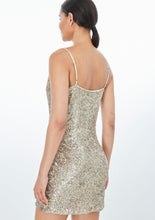 Load image into Gallery viewer, sequin cowl cami dress
