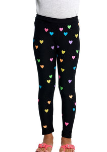 girls cozy rainbow leggings
