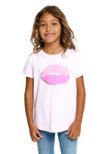 Load image into Gallery viewer, girls short sleeve tee - ciao bella lips
