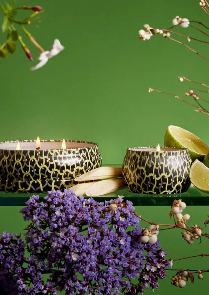 mini tin candle jardin