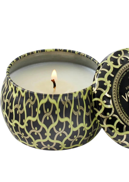 mini tin candle jardin
