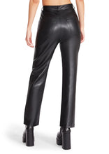 Load image into Gallery viewer, faux leather straight jean
