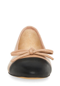 cap toe ballet flat