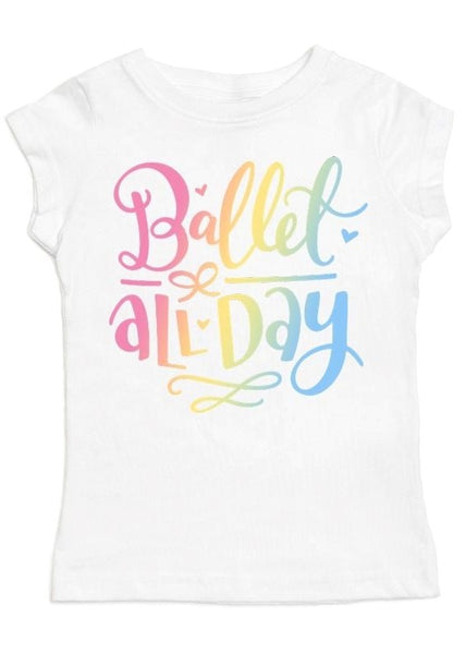 girls ballet short sleeve tee
