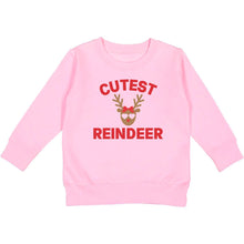 Load image into Gallery viewer, girls reindeer sweatshirt
