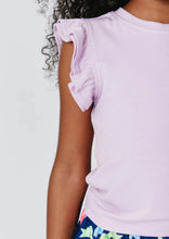 Load image into Gallery viewer, girls ruffle sleeve tee
