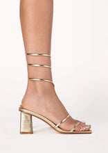 Load image into Gallery viewer, laceup heel sandal
