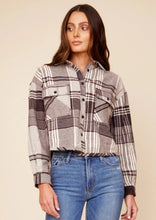 Load image into Gallery viewer, women brown flannel shirt
