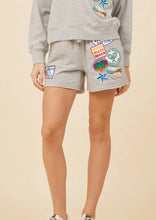 Load image into Gallery viewer, multi patch fleece shorts
