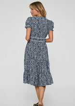 Load image into Gallery viewer, floral short sleeve midi dress
