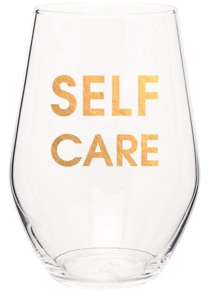 wine glass-self care