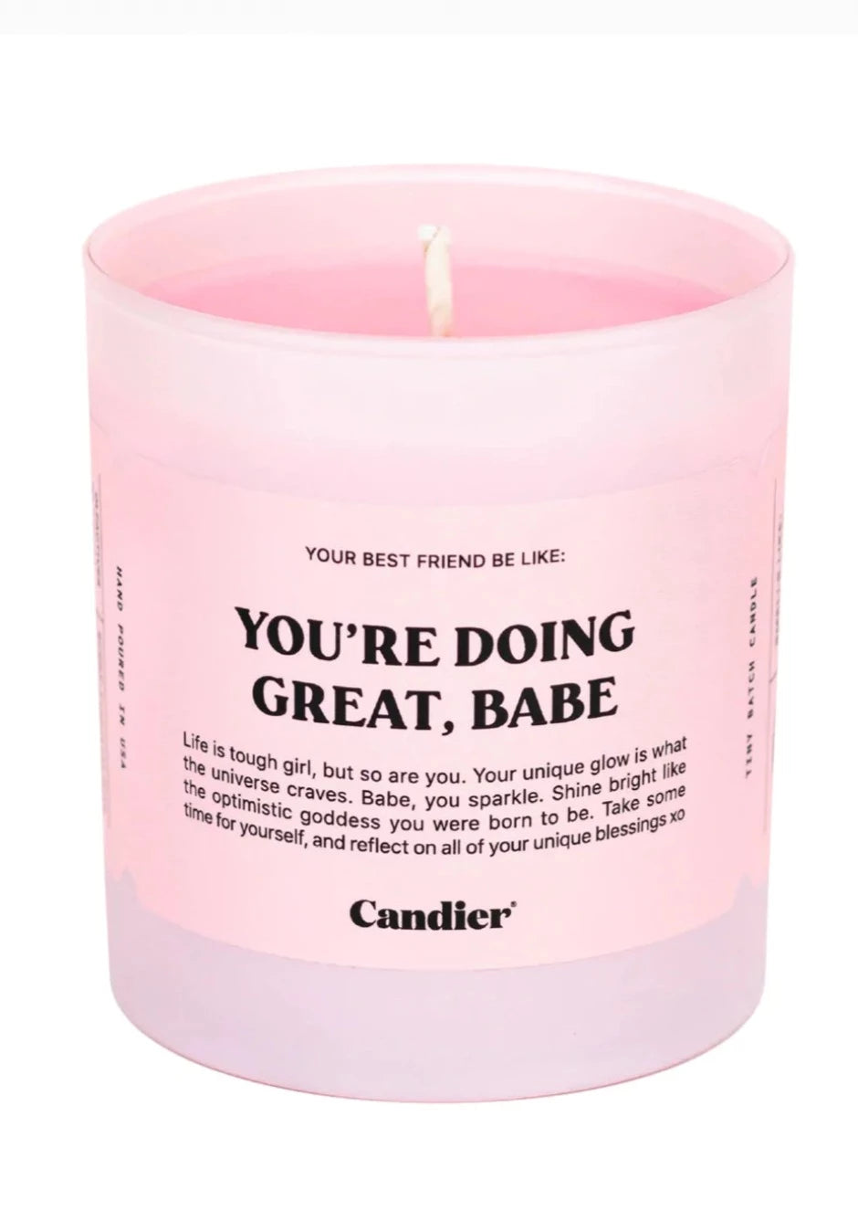 candle - doing great