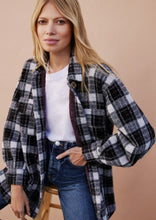 Load image into Gallery viewer, womens flannel plaid shacket 
