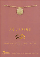 Load image into Gallery viewer, zodiac necklace aquarius

