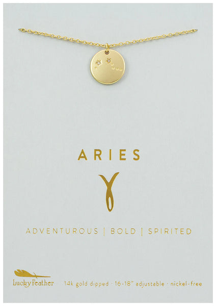 zodiac necklace aries