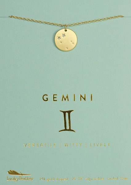 zodiac necklace gemini