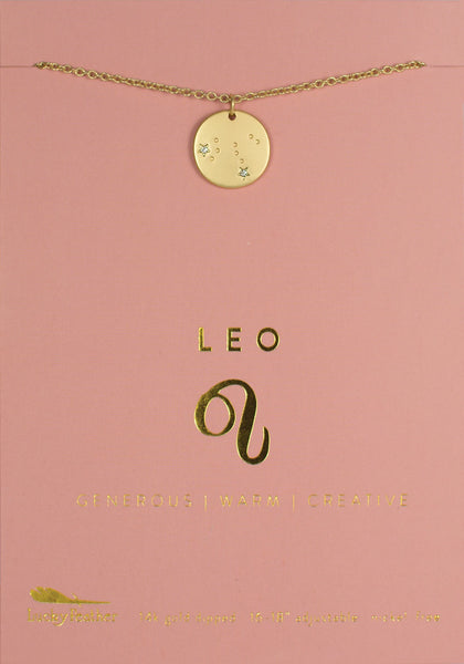 zodiac necklace leo