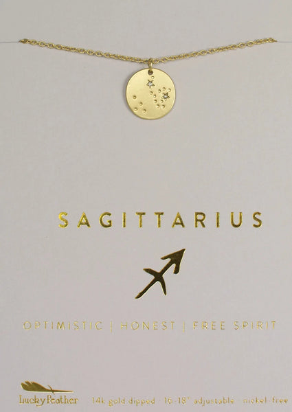 zodiac necklace saggitarius