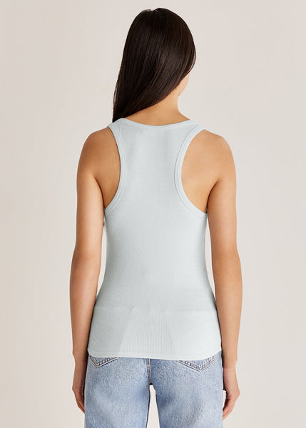 brushed rib henley tank