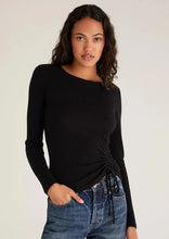 Load image into Gallery viewer, shirred rib long sleeve top
