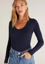 Load image into Gallery viewer, women sirena rib long sleeve tee
