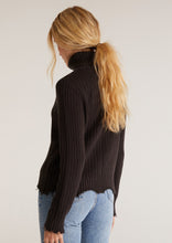 Load image into Gallery viewer, distressed hem turtleneck sweater
