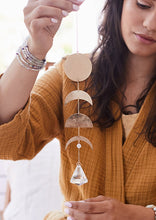 Load image into Gallery viewer, crystal suncatcher moonstone
