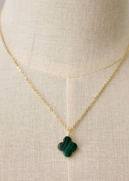 mop clover necklace