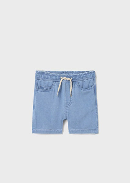 mini boy knit denim shorts