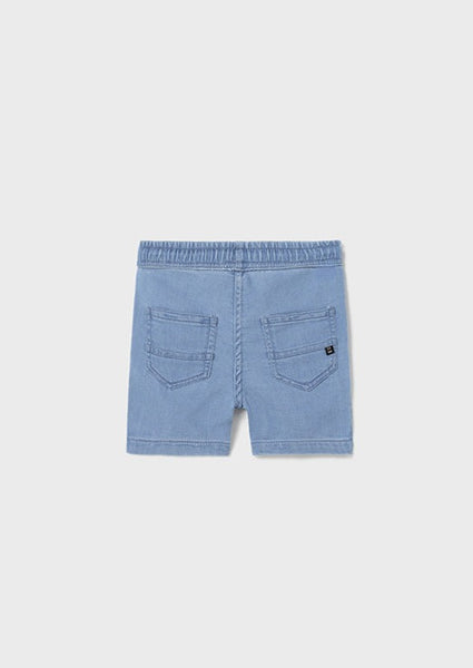 mini boy knit denim shorts