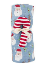 Load image into Gallery viewer, xmas swaddle rattle set
