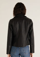 Load image into Gallery viewer, faux leather moto jacket zs
