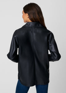faux leather shacket 490