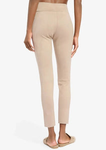 overlap sueded legging