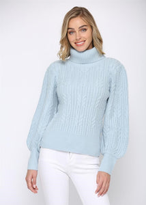 womens cable turtleneck sweater