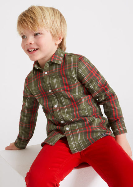 boys check shirt s418