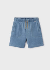 boys knit denim shorts