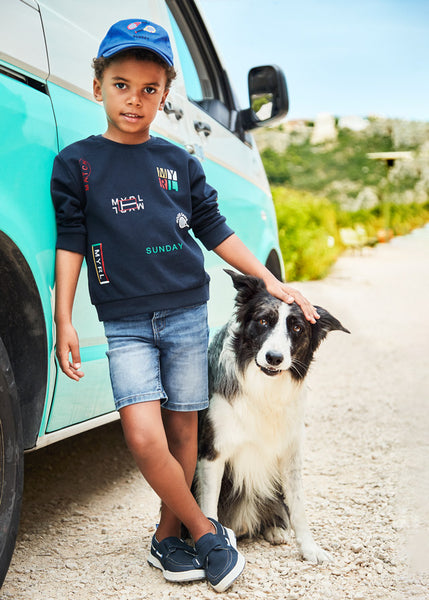 boys soft denim shorts