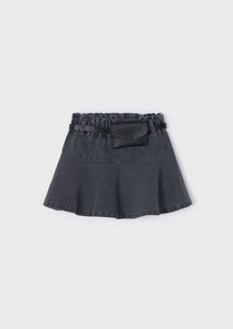 girls denim skirt & belt pouch
