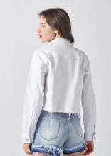 Load image into Gallery viewer, distressed denim jacket s111
