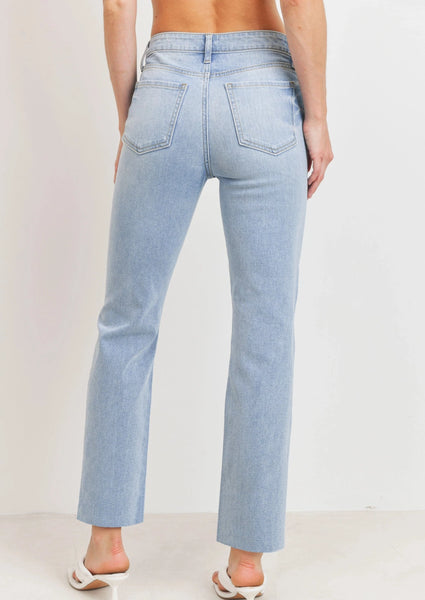 hirise knee bust straight jean