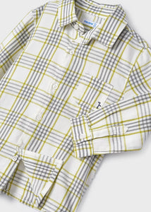 boys long sleeve check shirt 2161