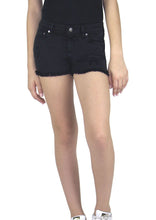 Load image into Gallery viewer, girls black denim shorts
