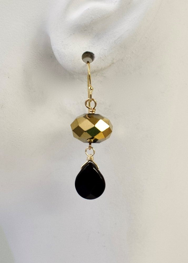 crystal drop earring