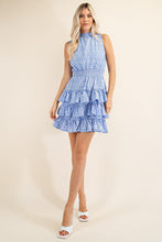 Load image into Gallery viewer, ruffle print tiered dress
