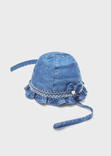 Load image into Gallery viewer, baby denim flounce hat
