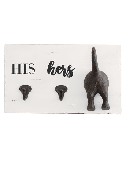 his/her dog hook