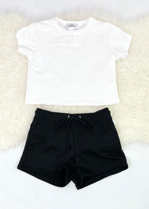 girls french terry shorts (8-16)