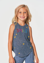 Load image into Gallery viewer, girls smile daisy tank
