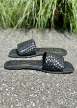 Load image into Gallery viewer, black woven sandal
